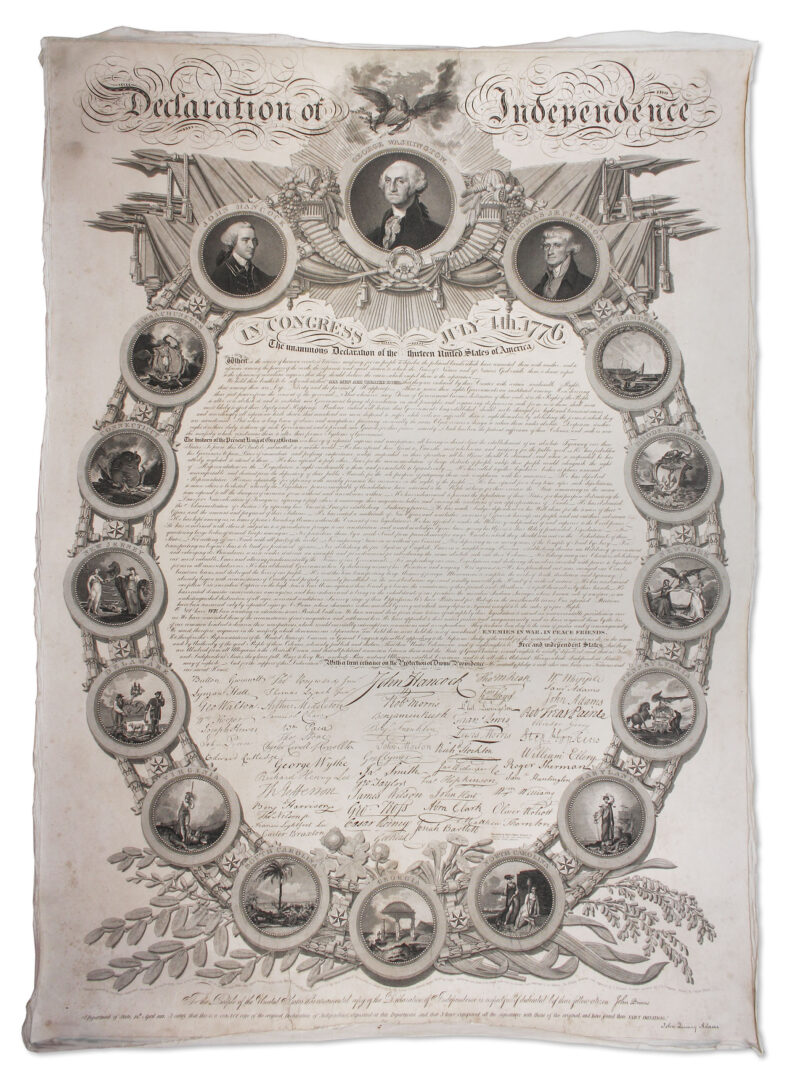 Declaration of Independence: John Binns Engraving - The American Founding