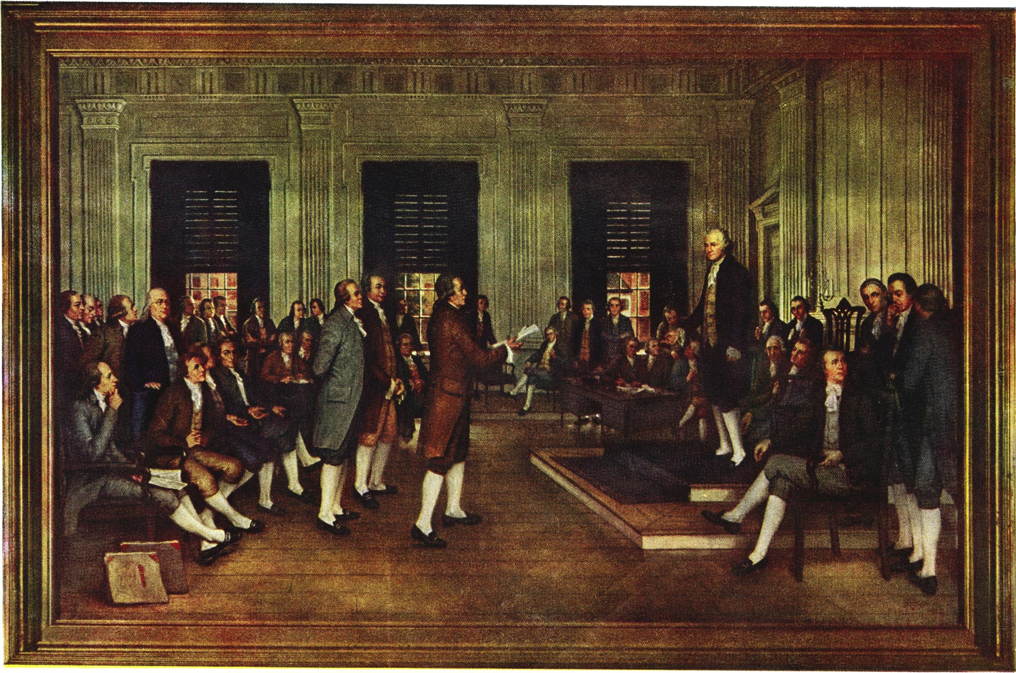 The Adoption of the U.S. Constitution in Congress at Independence Hall, Philadelphia, Sept. 17, 1787 by John H. Froehlich