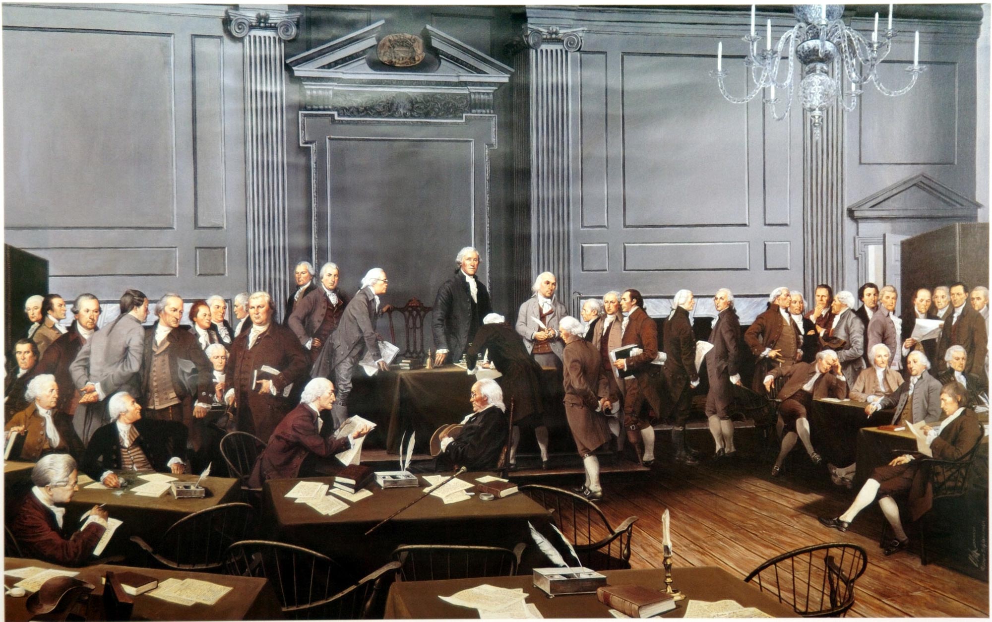 Signing Of The Constitution By Louis S Glanzman The American Founding